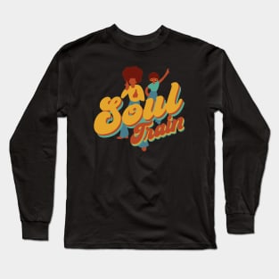 SOUL TRAIN DANCING VECTOR Long Sleeve T-Shirt